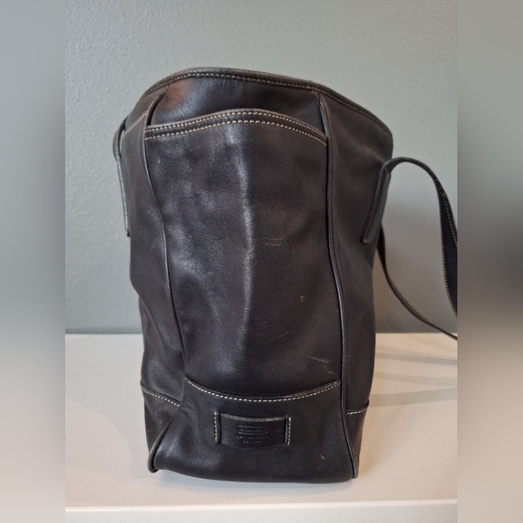 Vintage Coach Black Large Hampton Tote 5098 - Picture 5 of 13